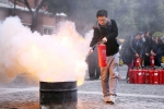 我校顺利举行“119”消防安全演练活动 - 上海理工大学