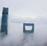 12月21日拍摄的浓雾笼罩下的上海中心大厦（左）、上海环球金融中心。 - 新浪上海