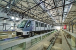 图片说明: 轨道交通8号线三期迎来首列列车。 (申通地铁供图) - 新浪上海