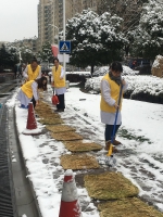 本市冠名医疗机构红十字志愿者开展除雪保障志愿服务 - 红十字会