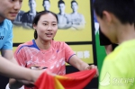 羽球世界冠军王仪涵现身上海 与青少年互动 - 上海女性
