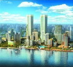 星港国际中心效果图。　（资料） - 新浪上海